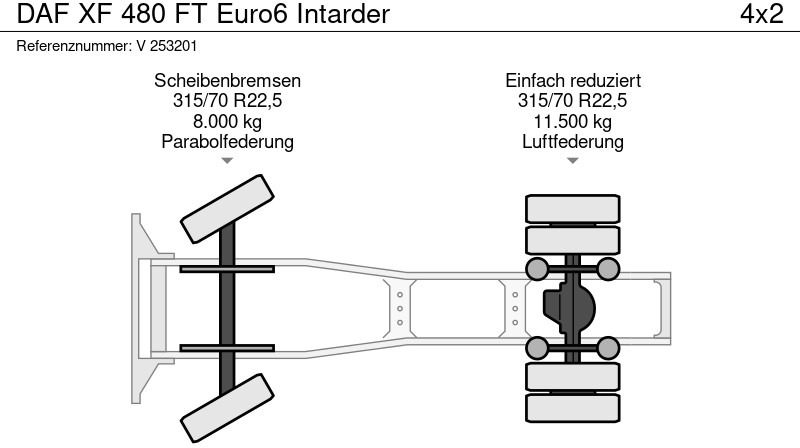 Trekker DAF XF 480 FT Euro6 Intarder: afbeelding 9 Trekker DAF XF 480 FT Euro6 Intarder: afbeelding 9