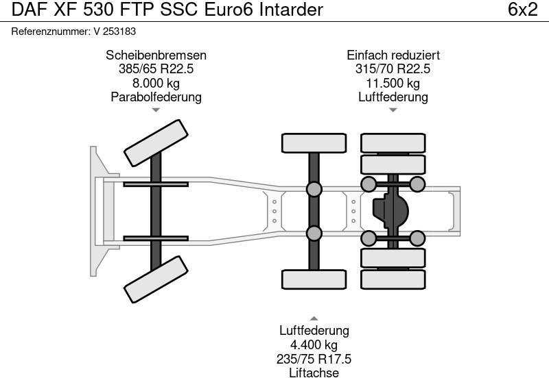 Trekker DAF XF 530 FTP SSC Euro6 Intarder: afbeelding 11 Trekker DAF XF 530 FTP SSC Euro6 Intarder: afbeelding 11