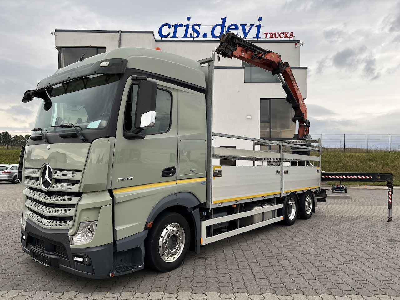 Mercedes-Benz Actros 2545 6x2 Atlas 265-A6 Lenk- Liftachse - Vrachtwagen met open laadbak, Kraanwagen: afbeelding 1 Mercedes-Benz Actros 2545 6x2 Atlas 265-A6 Lenk- Liftachse - Vrachtwagen met open laadbak, Kraanwagen: afbeelding 1