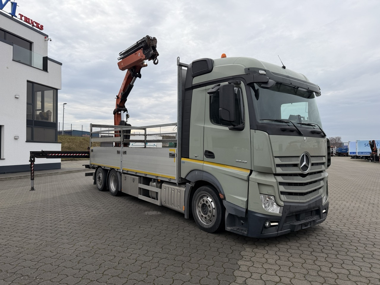Mercedes-Benz Actros 2545 6x2 EFFER Atlas 265-A6 Lenk- Liftachse - Kraanwagen, Vrachtwagen met open laadbak: afbeelding 3 Mercedes-Benz Actros 2545 6x2 EFFER Atlas 265-A6 Lenk- Liftachse - Kraanwagen, Vrachtwagen met open laadbak: afbeelding 3