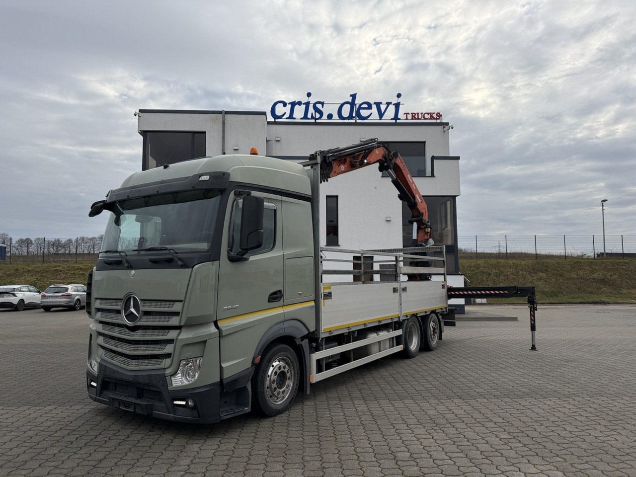 Mercedes-Benz Actros 2545 6x2 EFFER Atlas 265-A6 Lenk- Liftachse - Kraanwagen, Vrachtwagen met open laadbak: afbeelding 1 Mercedes-Benz Actros 2545 6x2 EFFER Atlas 265-A6 Lenk- Liftachse - Kraanwagen, Vrachtwagen met open laadbak: afbeelding 1