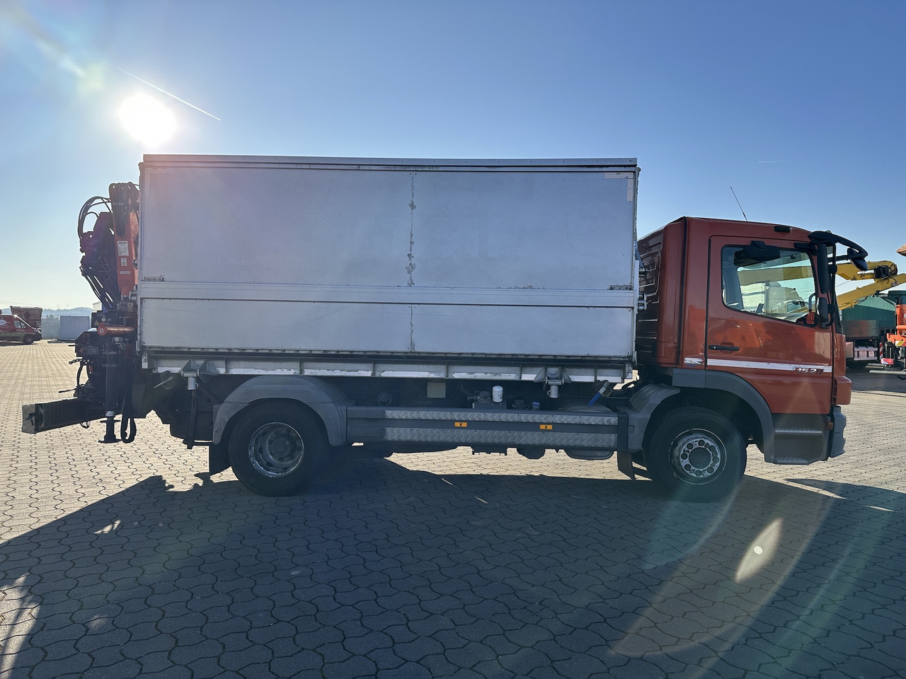 Kraanwagen, Kipper vrachtwagen Mercedes-Benz Atego 1529 4x2  Atlas 57.3-A2   Kadaverkipper: afbeelding 12