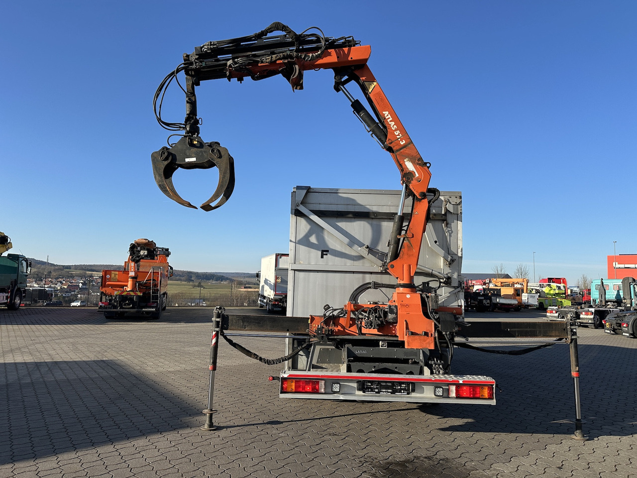 Mercedes-Benz Atego 1529 4x2 Atlas 57.3-A2 Kadaverkipper - Kraanwagen, Kipper vrachtwagen: afbeelding 3 Mercedes-Benz Atego 1529 4x2 Atlas 57.3-A2 Kadaverkipper - Kraanwagen, Kipper vrachtwagen: afbeelding 3