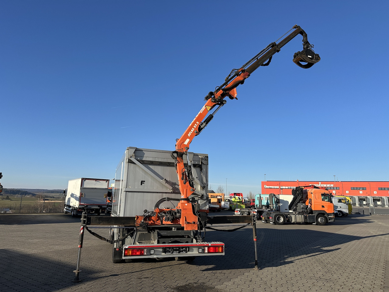 Mercedes-Benz Atego 1529 4x2 Atlas 57.3-A2 Kadaverkipper - Kraanwagen, Kipper vrachtwagen: afbeelding 4 Mercedes-Benz Atego 1529 4x2 Atlas 57.3-A2 Kadaverkipper - Kraanwagen, Kipper vrachtwagen: afbeelding 4