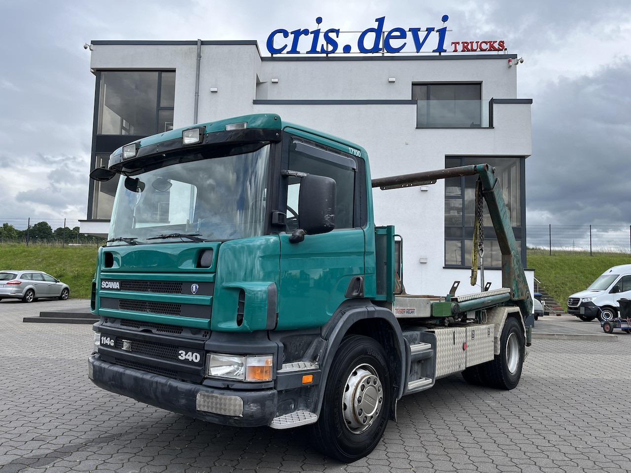 Scania P114 340 4x2 Trösch Absetzkipper Retarder AHK - Portaalarmsysteem vrachtwagen: afbeelding 1 Scania P114 340 4x2 Trösch Absetzkipper Retarder AHK - Portaalarmsysteem vrachtwagen: afbeelding 1