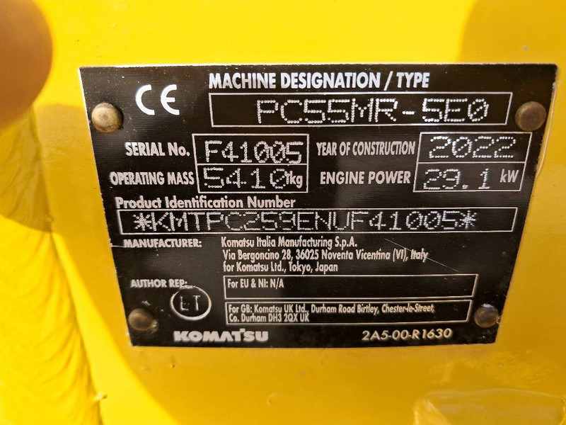 Komatsu PC55MR-5 - Minigraafmachine: afbeelding 2 Komatsu PC55MR-5 - Minigraafmachine: afbeelding 2