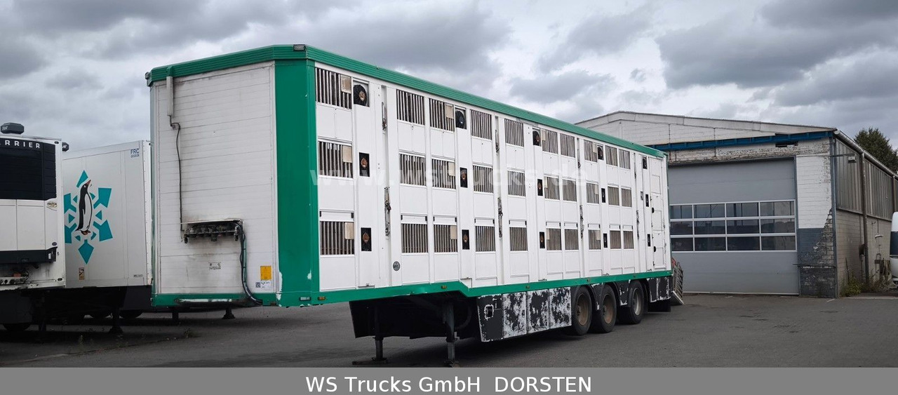 Menke-Janzen 3 Stock , Lenkachse , Hubdach - Veewagen oplegger: afbeelding 1 Menke-Janzen 3 Stock , Lenkachse , Hubdach - Veewagen oplegger: afbeelding 1