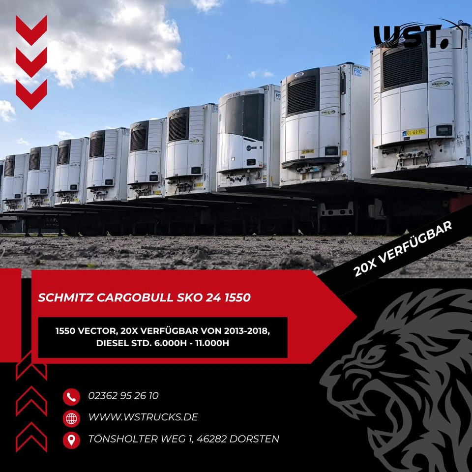 Schmitz Cargobull Kühlauflieger Blumenbreit Vector 1550 - Koelwagen oplegger: afbeelding 1 Schmitz Cargobull Kühlauflieger Blumenbreit Vector 1550 - Koelwagen oplegger: afbeelding 1