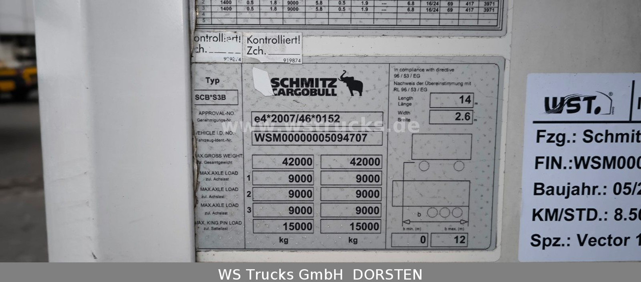 Schmitz Cargobull SKO 24 Kühlauflieger Vector 1550 Strom/Diesel - Gesloten oplegger: afbeelding 5 Schmitz Cargobull SKO 24 Kühlauflieger Vector 1550 Strom/Diesel - Gesloten oplegger: afbeelding 5