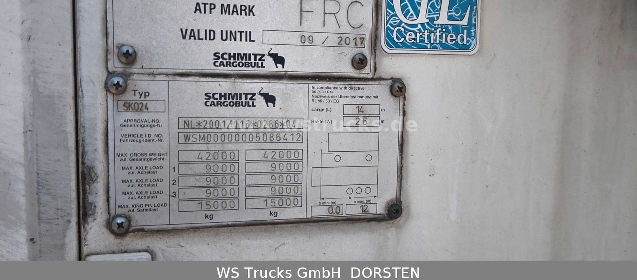Schmitz Cargobull SKO 24 Kühlauflieger Vector 1850 MT, Bi-Temp - Gesloten oplegger: afbeelding 4 Schmitz Cargobull SKO 24 Kühlauflieger Vector 1850 MT, Bi-Temp - Gesloten oplegger: afbeelding 4