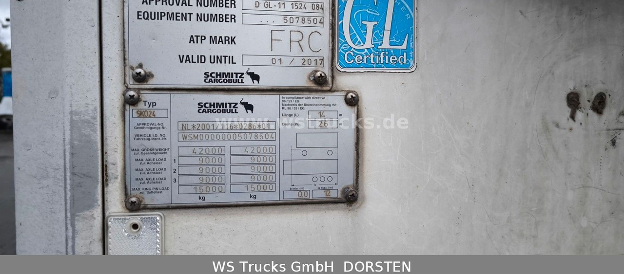 Schmitz Cargobull SKO 24 Kühlauflieger | Vector 1850 MT | LBW - Gesloten oplegger: afbeelding 4 Schmitz Cargobull SKO 24 Kühlauflieger | Vector 1850 MT | LBW - Gesloten oplegger: afbeelding 4