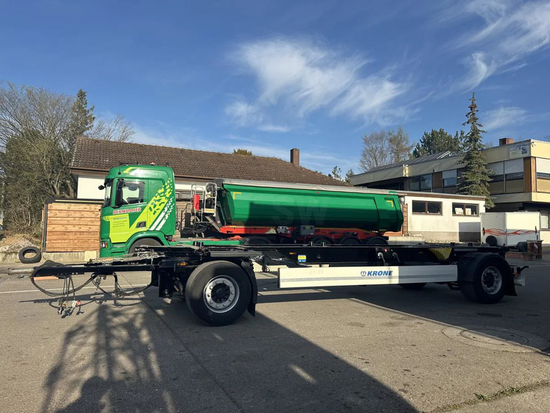 Krone 10 x Jumbo Lafette deutsche Anh. TÜV NEU! 10 x Jumbo Lafette deutsche Anh. TÜV NEU! - Containertransporter/ Wissellaadbak aanhangwagen: afbeelding 1 Krone 10 x Jumbo Lafette deutsche Anh. TÜV NEU! 10 x Jumbo Lafette deutsche Anh. TÜV NEU! - Containertransporter/ Wissellaadbak aanhangwagen: afbeelding 1