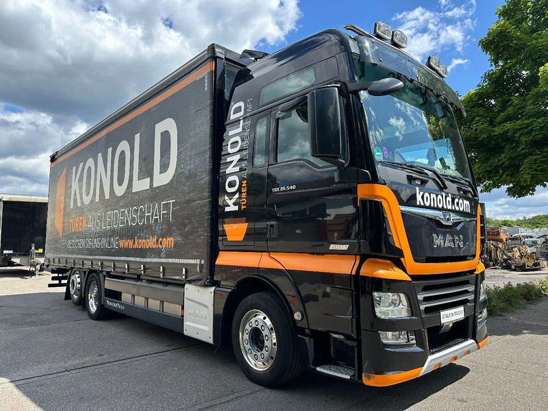 Schuifzeilen vrachtwagen MAN TGX 26.540 FNLL Pritsche / Plane Festaufbau Jumbo MEGA: afbeelding 9