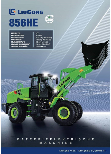 LIUGONG 856 HE vollelektrisch, 21.000 kg, 3.5 cbm - Wiellader: afbeelding 1 LIUGONG 856 HE vollelektrisch, 21.000 kg, 3.5 cbm - Wiellader: afbeelding 1