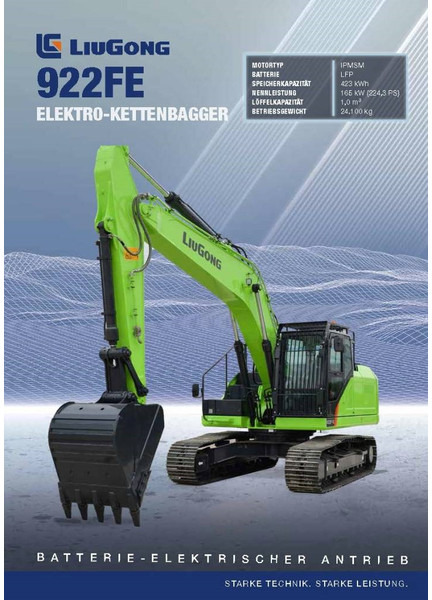 LIUGONG 922 FE vollelektrisch, 24.100 kg - Rupsgraafmachine: afbeelding 1 LIUGONG 922 FE vollelektrisch, 24.100 kg - Rupsgraafmachine: afbeelding 1