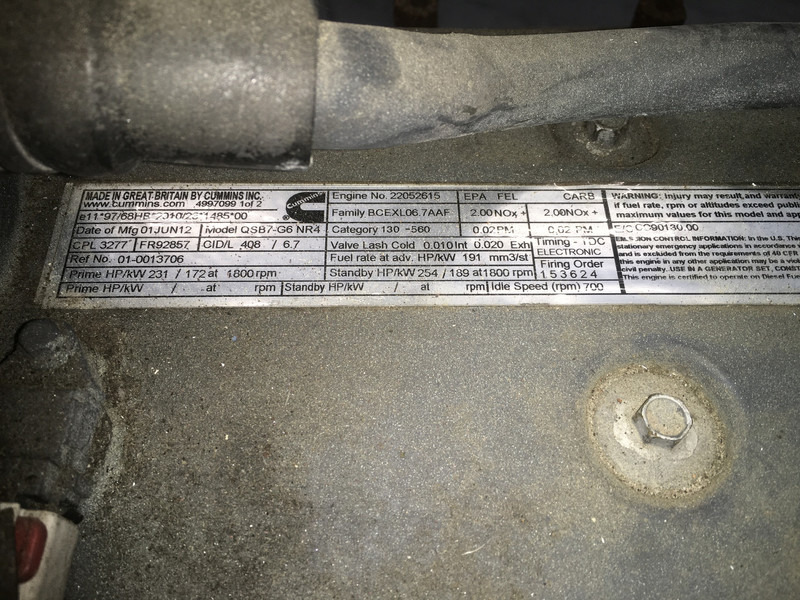 Bouwmachine Cummins QSB6.7 COMMONRAIL USED: afbeelding 6