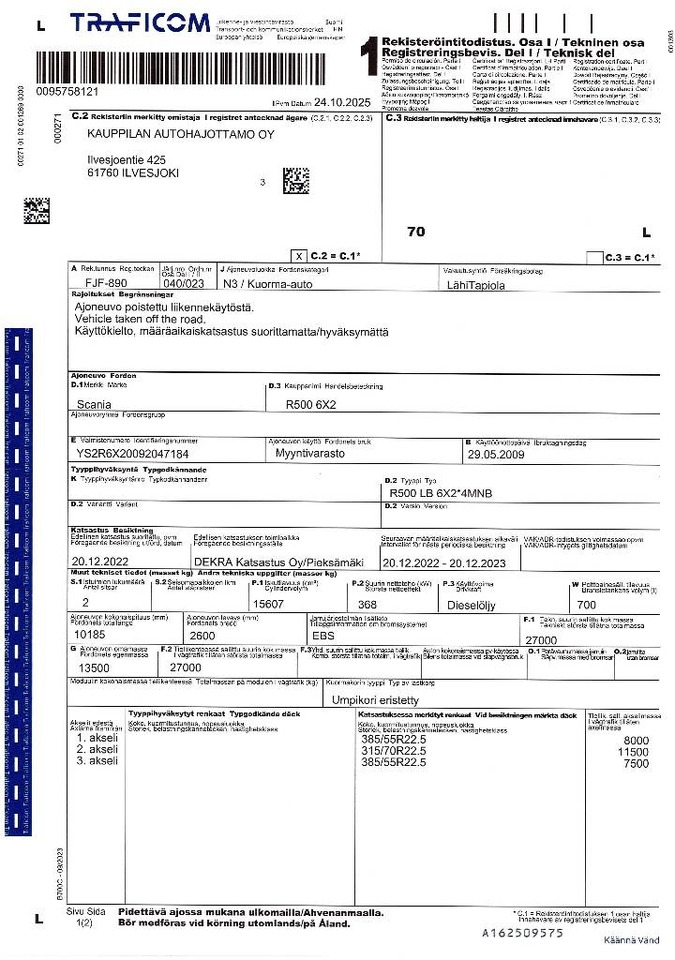 Bakwagen Scania R 500: afbeelding 14