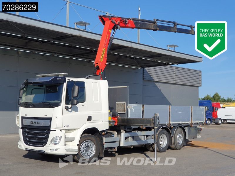DAF CF 370 CF 6X2 Palfinger PK19.001 SLD D Kran Crane ACC Lift+lenkasche Euro 6 - Vrachtwagen met open laadbak, Kraanwagen: afbeelding 1 DAF CF 370 CF 6X2 Palfinger PK19.001 SLD D Kran Crane ACC Lift+lenkasche Euro 6 - Vrachtwagen met open laadbak, Kraanwagen: afbeelding 1