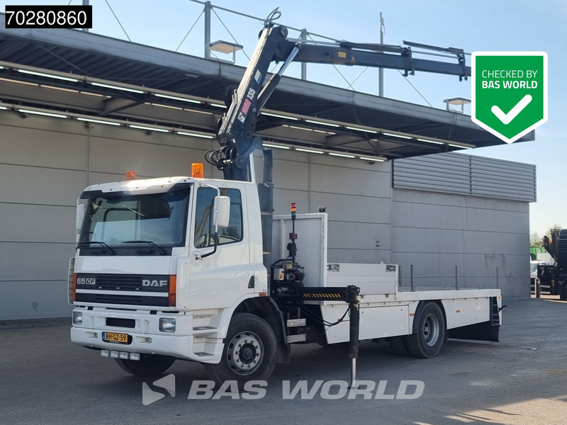 DAF CF65. 220 4X2 NL-Truck Hiab 135-3 Kran Crane Remote Euro 2 - Vrachtwagen met open laadbak, Kraanwagen: afbeelding 1 DAF CF65. 220 4X2 NL-Truck Hiab 135-3 Kran Crane Remote Euro 2 - Vrachtwagen met open laadbak, Kraanwagen: afbeelding 1