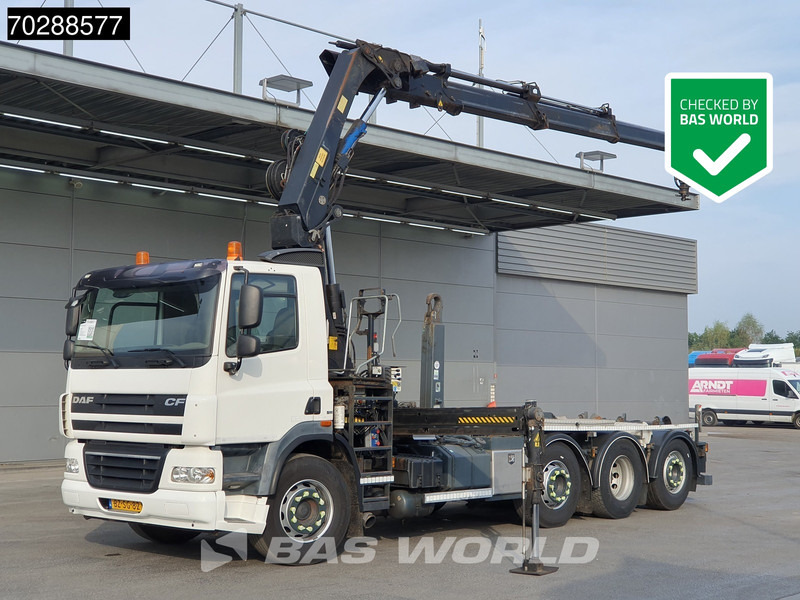 DAF CF85.360 8X2 NL-Truck HIAB 211 E-3 Hipro Crane + Hooklift Lift+steering Axle Automatic Euro 5 - Haakarmsysteem vrachtwagen, Kraanwagen: afbeelding 1 DAF CF85.360 8X2 NL-Truck HIAB 211 E-3 Hipro Crane + Hooklift Lift+steering Axle Automatic Euro 5 - Haakarmsysteem vrachtwagen, Kraanwagen: afbeelding 1