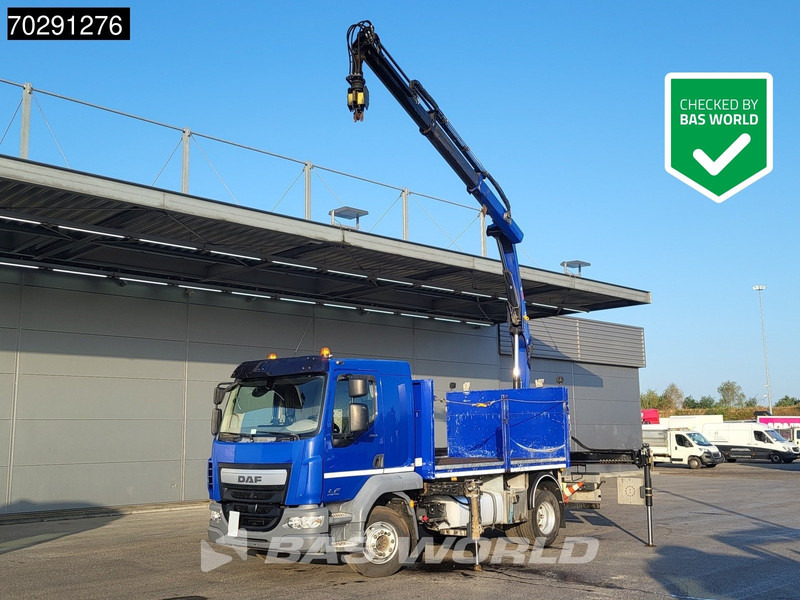 DAF LF 260 LF 4X2 HIAB 111 B-2 Hiduo Crane Automatic ACC Euro 6 - Vrachtwagen met open laadbak, Kraanwagen: afbeelding 1 DAF LF 260 LF 4X2 HIAB 111 B-2 Hiduo Crane Automatic ACC Euro 6 - Vrachtwagen met open laadbak, Kraanwagen: afbeelding 1