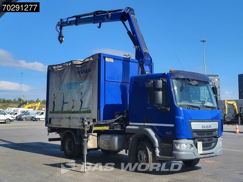 DAF LF 260 LF 4X2 HIAB 111 B-2 Hiduo Crane Kran Remote control Tailgate Automatic ACC Euro 6 - Vrachtwagen met open laadbak, Kraanwagen: afbeelding 3 DAF LF 260 LF 4X2 HIAB 111 B-2 Hiduo Crane Kran Remote control Tailgate Automatic ACC Euro 6 - Vrachtwagen met open laadbak, Kraanwagen: afbeelding 3