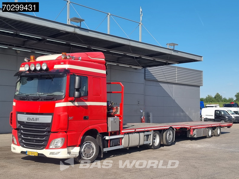 DAF XF 440 6X2 NL-combi Transporter HMF 900-K2 Kran Winch Lift-Lenkachse Euro 6 - Vrachtwagen met open laadbak, Kraanwagen: afbeelding 5 DAF XF 440 6X2 NL-combi Transporter HMF 900-K2 Kran Winch Lift-Lenkachse Euro 6 - Vrachtwagen met open laadbak, Kraanwagen: afbeelding 5
