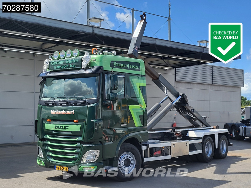 DAF XF 460 XF 6X2 NL-Truck VDL S-25-6400 Hooklift Liftaxle Manual Navi ACC Euro 6 - Haakarmsysteem vrachtwagen: afbeelding 1 DAF XF 460 XF 6X2 NL-Truck VDL S-25-6400 Hooklift Liftaxle Manual Navi ACC Euro 6 - Haakarmsysteem vrachtwagen: afbeelding 1