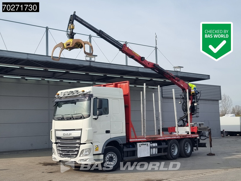 DAF XF 510 6X4 Jonsered Z-Crane SC ACC Retarder Euro 6 - Houttransport, Kraanwagen: afbeelding 1 DAF XF 510 6X4 Jonsered Z-Crane SC ACC Retarder Euro 6 - Houttransport, Kraanwagen: afbeelding 1