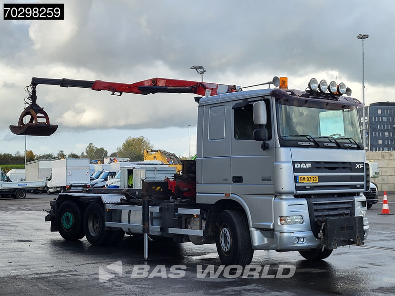 DAF XF105.410 XF 6X2 NL-Truck HMF 1643 Z2 Crane 24T Container system Lift+Steering-Axle Euro 5 - Kabelsysteem truck, Kraanwagen: afbeelding 3 DAF XF105.410 XF 6X2 NL-Truck HMF 1643 Z2 Crane 24T Container system Lift+Steering-Axle Euro 5 - Kabelsysteem truck, Kraanwagen: afbeelding 3