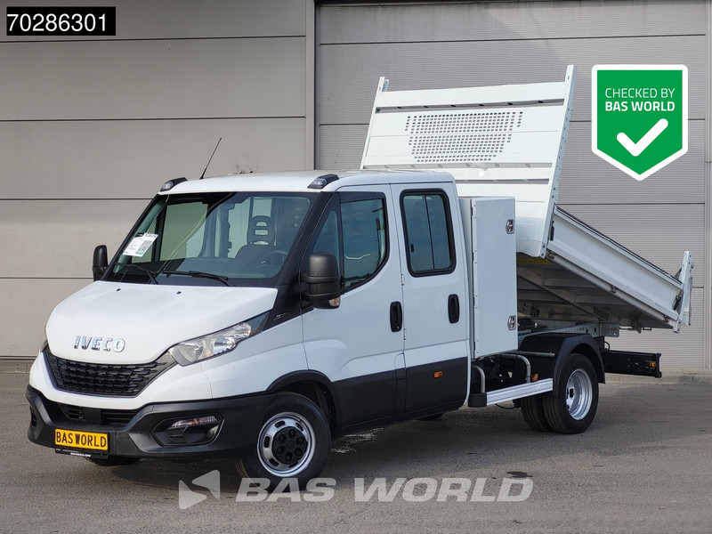 Bestelwagen open laadbak Iveco Daily 35C14 Open Laadbak met Kist Dubbel Cabine Dubbellucht 3,5t Trekhaak Airco Cruise Euro6 Pickup Pritsche Open Box 2m3 A/C Towbar C: afbeelding 1