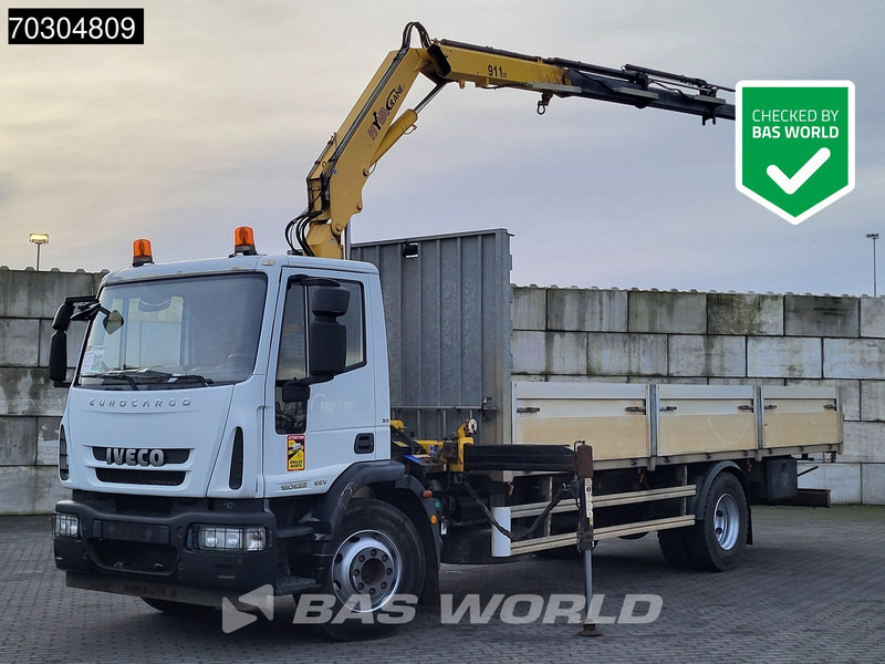 Iveco Eurocargo 160E220 4X2 HYVA V 911 3S Crane Kran Remote Manual Euro 4 - Vrachtwagen met open laadbak, Kraanwagen: afbeelding 1 Iveco Eurocargo 160E220 4X2 HYVA V 911 3S Crane Kran Remote Manual Euro 4 - Vrachtwagen met open laadbak, Kraanwagen: afbeelding 1