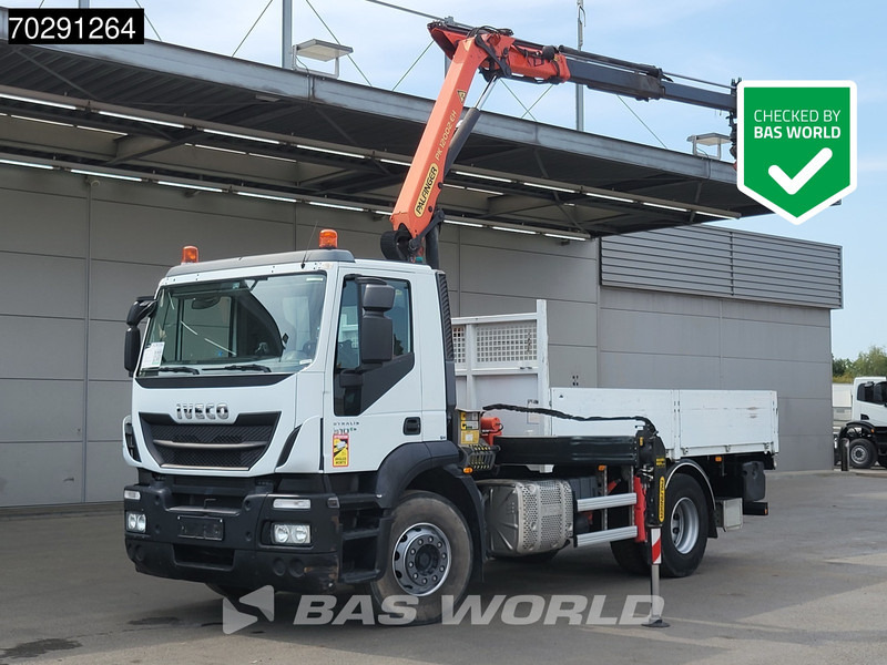 Iveco Stralis 310 4X2 Palfinger PK12002 EH Kran Crane Rotator Automatic Full Steel Euro 6 - Vrachtwagen met open laadbak, Kraanwagen: afbeelding 1 Iveco Stralis 310 4X2 Palfinger PK12002 EH Kran Crane Rotator Automatic Full Steel Euro 6 - Vrachtwagen met open laadbak, Kraanwagen: afbeelding 1