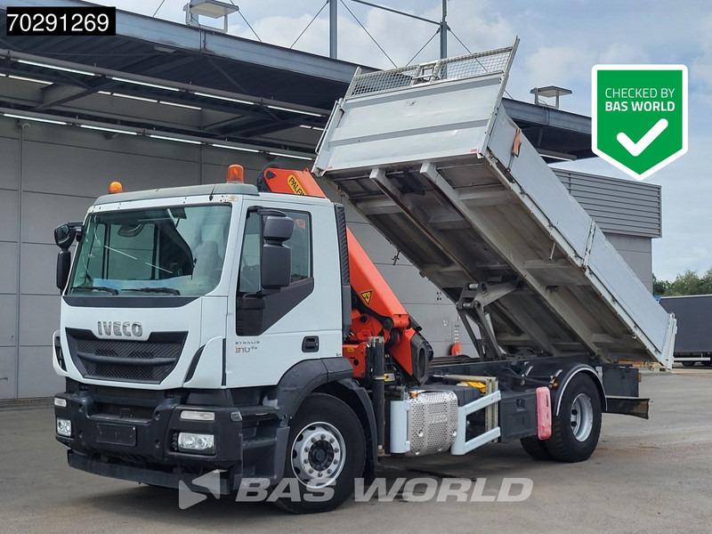 Iveco Stralis 310 4X2 Palfinger PK14002EH Crane Tipper Full Steel Automatic Euro 6 - Kipper vrachtwagen, Kraanwagen: afbeelding 1 Iveco Stralis 310 4X2 Palfinger PK14002EH Crane Tipper Full Steel Automatic Euro 6 - Kipper vrachtwagen, Kraanwagen: afbeelding 1