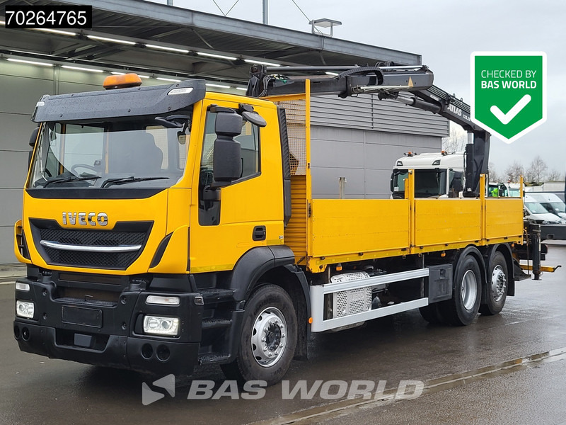 Iveco Stralis 310 6X2 RHD! Lift+Lenkachse Atlas 135.2VE-A11 Kran Crane Euro 6 - Vrachtwagen met open laadbak, Kraanwagen: afbeelding 1 Iveco Stralis 310 6X2 RHD! Lift+Lenkachse Atlas 135.2VE-A11 Kran Crane Euro 6 - Vrachtwagen met open laadbak, Kraanwagen: afbeelding 1