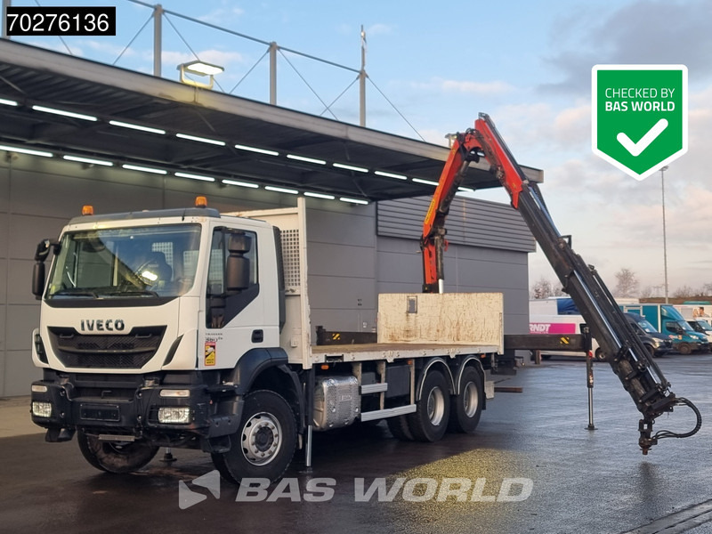 Iveco Trakker 360 6X4 Palfinger PK 18502 SH D Kran Crane Big axle Euro 6 - Vrachtwagen met open laadbak, Kraanwagen: afbeelding 1 Iveco Trakker 360 6X4 Palfinger PK 18502 SH D Kran Crane Big axle Euro 6 - Vrachtwagen met open laadbak, Kraanwagen: afbeelding 1