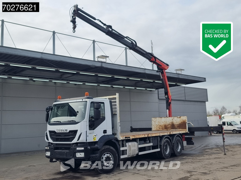 Iveco Trakker 360 6X4 Palfinger PK17.001 SLD Remote Steelsuspension Big-Axle - Vrachtwagen met open laadbak, Kraanwagen: afbeelding 1 Iveco Trakker 360 6X4 Palfinger PK17.001 SLD Remote Steelsuspension Big-Axle - Vrachtwagen met open laadbak, Kraanwagen: afbeelding 1
