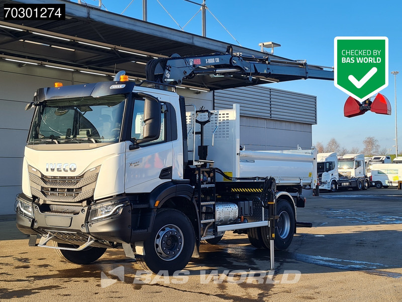 Iveco X-Way 400 4X2 New! HIAB X-Hiduo 138B S-3 Crane 5m3 Promat Tipper Automatic Euro 6 - Kipper vrachtwagen, Kraanwagen: afbeelding 1 Iveco X-Way 400 4X2 New! HIAB X-Hiduo 138B S-3 Crane 5m3 Promat Tipper Automatic Euro 6 - Kipper vrachtwagen, Kraanwagen: afbeelding 1