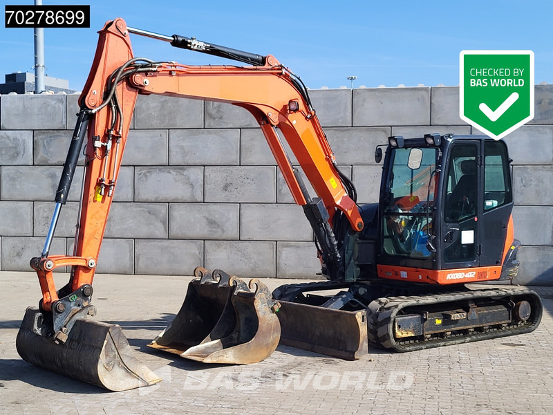 Kubota KX080 -4a2 A/C + 3 BUCKETS - Minigraafmachine: afbeelding 1 Kubota KX080 -4a2 A/C + 3 BUCKETS - Minigraafmachine: afbeelding 1