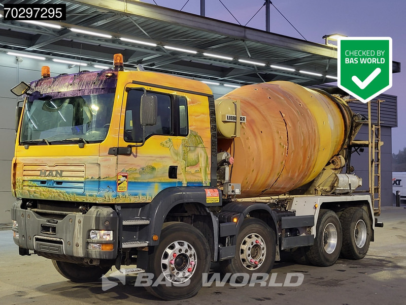 MAN 35.363 8X4 9m3 Liebherr mixer Big-Axle Steelsuspension Automatic Euro 3 - Betonmixer: afbeelding 1 MAN 35.363 8X4 9m3 Liebherr mixer Big-Axle Steelsuspension Automatic Euro 3 - Betonmixer: afbeelding 1