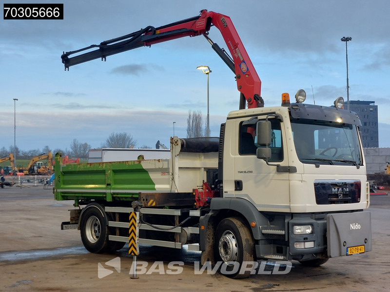 MAN TGM 18.290 4X2 HMF1035-K2 Crane Kran 6m3 3-side tipper Automatic Euro 5 - Kipper vrachtwagen, Kraanwagen: afbeelding 3 MAN TGM 18.290 4X2 HMF1035-K2 Crane Kran 6m3 3-side tipper Automatic Euro 5 - Kipper vrachtwagen, Kraanwagen: afbeelding 3