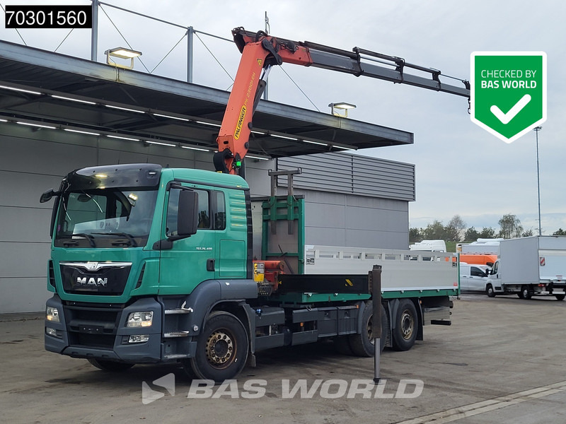 MAN TGS 26.400 6X2 Palfinger PK23001 EH Crane Kran Remote Retarder Euro 6 - Vrachtwagen met open laadbak, Kraanwagen: afbeelding 1 MAN TGS 26.400 6X2 Palfinger PK23001 EH Crane Kran Remote Retarder Euro 6 - Vrachtwagen met open laadbak, Kraanwagen: afbeelding 1