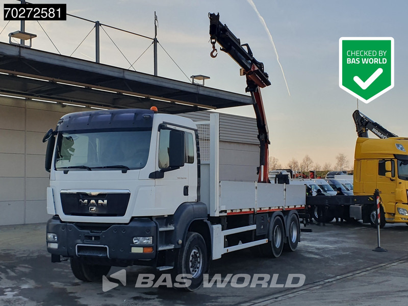MAN TGS 26.440 6X4 Palfinger PK18002 EH Kran Crane Manual Remote Euro 5 - Vrachtwagen met open laadbak, Kraanwagen: afbeelding 1 MAN TGS 26.440 6X4 Palfinger PK18002 EH Kran Crane Manual Remote Euro 5 - Vrachtwagen met open laadbak, Kraanwagen: afbeelding 1