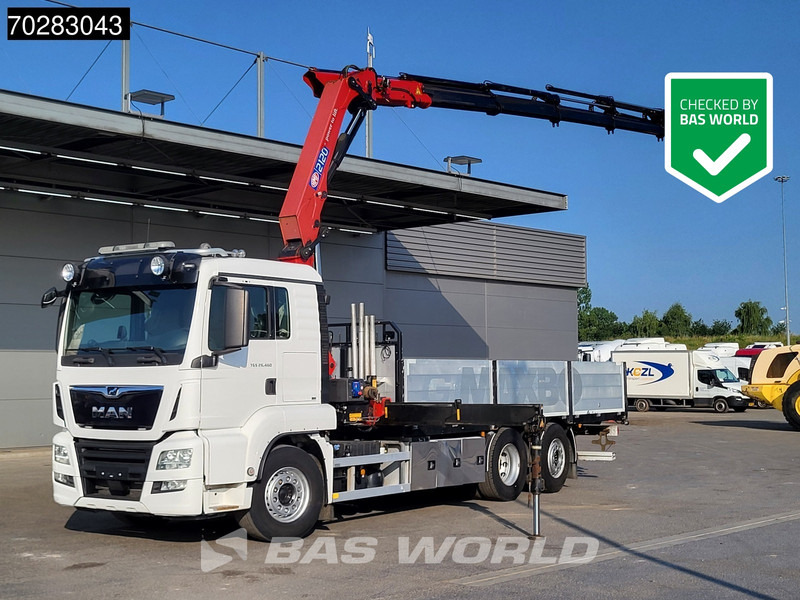 MAN TGS 26.460 TGS 6X2 Retarder HMF 2120K 6x Extensions Crane Kran Navi Euro 6 - Vrachtwagen met open laadbak, Kraanwagen: afbeelding 1 MAN TGS 26.460 TGS 6X2 Retarder HMF 2120K 6x Extensions Crane Kran Navi Euro 6 - Vrachtwagen met open laadbak, Kraanwagen: afbeelding 1