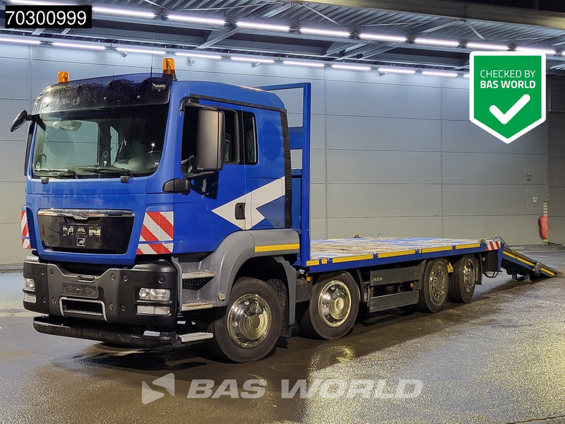MAN TGS 35.480 8X2 Machine transporter Hydraulic Ramps Lift+Steering Axle Manual Euro 5 - Autovrachtwagen vrachtwagen: afbeelding 1 MAN TGS 35.480 8X2 Machine transporter Hydraulic Ramps Lift+Steering Axle Manual Euro 5 - Autovrachtwagen vrachtwagen: afbeelding 1