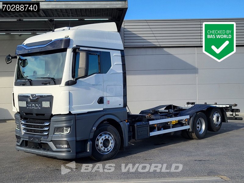 MAN TGX 26.470 6X2 BDF Standklima Retarder Lift Asche Automatic LED Euro 6 - Containertransporter/ Wissellaadbak vrachtwagen: afbeelding 1 MAN TGX 26.470 6X2 BDF Standklima Retarder Lift Asche Automatic LED Euro 6 - Containertransporter/ Wissellaadbak vrachtwagen: afbeelding 1
