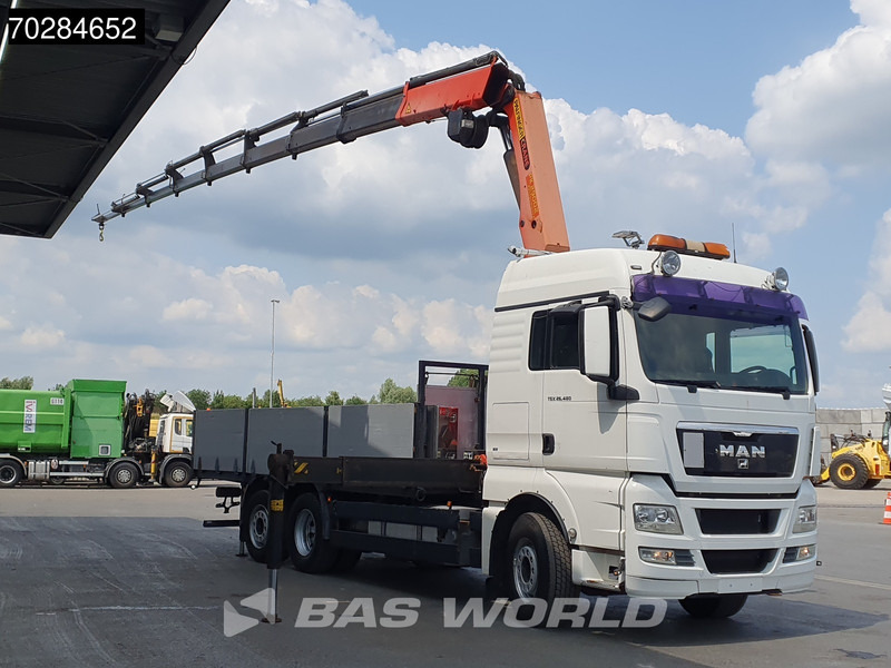 MAN TGX 26.480 TGX 6X2 Palfinger PK29002 Kran Crane 8 ext 2.5T winch Retarder Manual Euro 4 - Vrachtwagen met open laadbak, Kraanwagen: afbeelding 3 MAN TGX 26.480 TGX 6X2 Palfinger PK29002 Kran Crane 8 ext 2.5T winch Retarder Manual Euro 4 - Vrachtwagen met open laadbak, Kraanwagen: afbeelding 3
