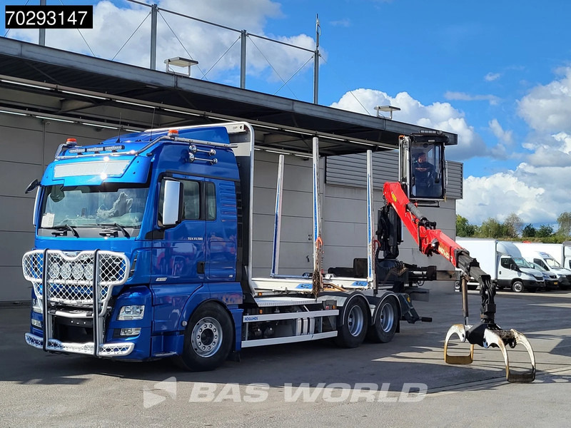 MAN TGX 33.580 TGX 6X4 Palfinger Epsilon Wood crane Holztransport Retarder Navi Xenon Euro 6 - Houttransport, Kraanwagen: afbeelding 5 MAN TGX 33.580 TGX 6X4 Palfinger Epsilon Wood crane Holztransport Retarder Navi Xenon Euro 6 - Houttransport, Kraanwagen: afbeelding 5