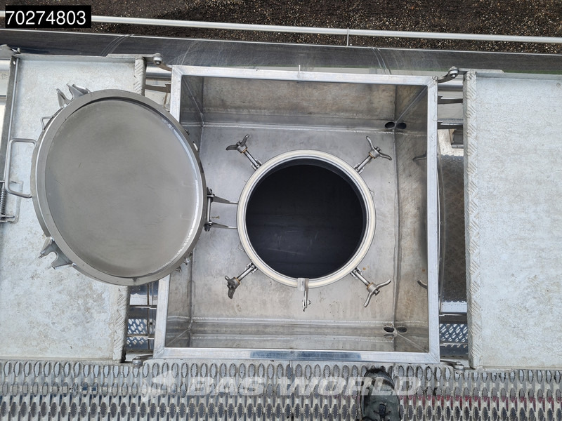 Tankoplegger voor het vervoer van voedsel Magyar SR A1 Food 2 comp Inox steel Liftachse: afbeelding 9
