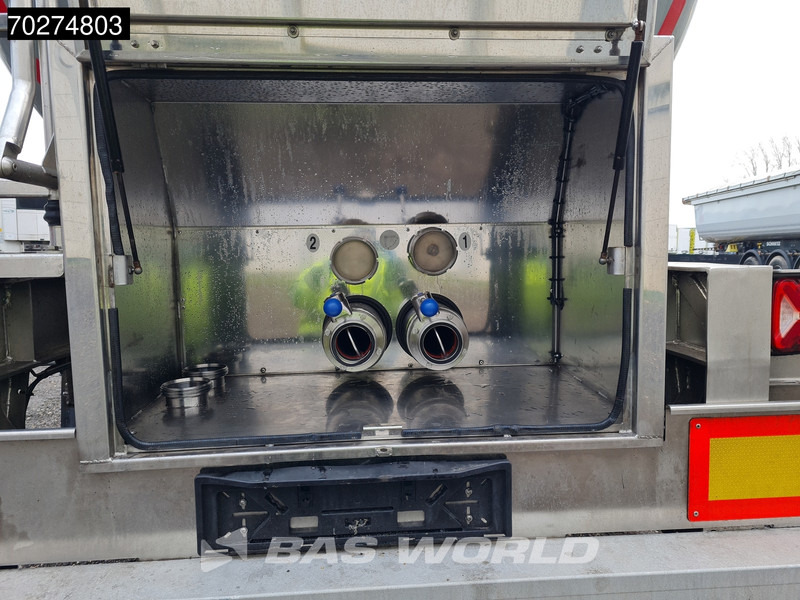 Tankoplegger voor het vervoer van voedsel Magyar SR A1 Food 2 comp Inox steel Liftachse: afbeelding 15